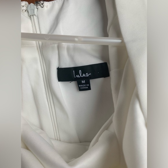 Lulus Stay Darling Ivory Short Sleeve Backless Bodycon Mini Dress - Picture 3 of 7